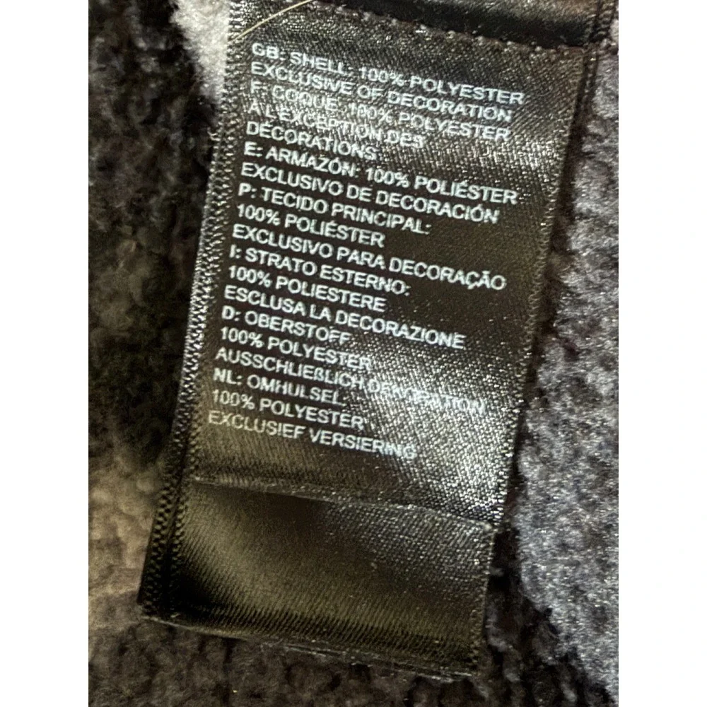 The North Face Mens XXL Gray Fair Isle Mountain 1/4 Zip Fleece Pullover Sweater